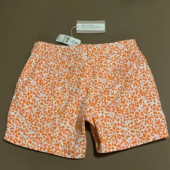 🆕 Tommy Bahama Boracay Charming Cheetah 5-Inch Shorts – Size 0