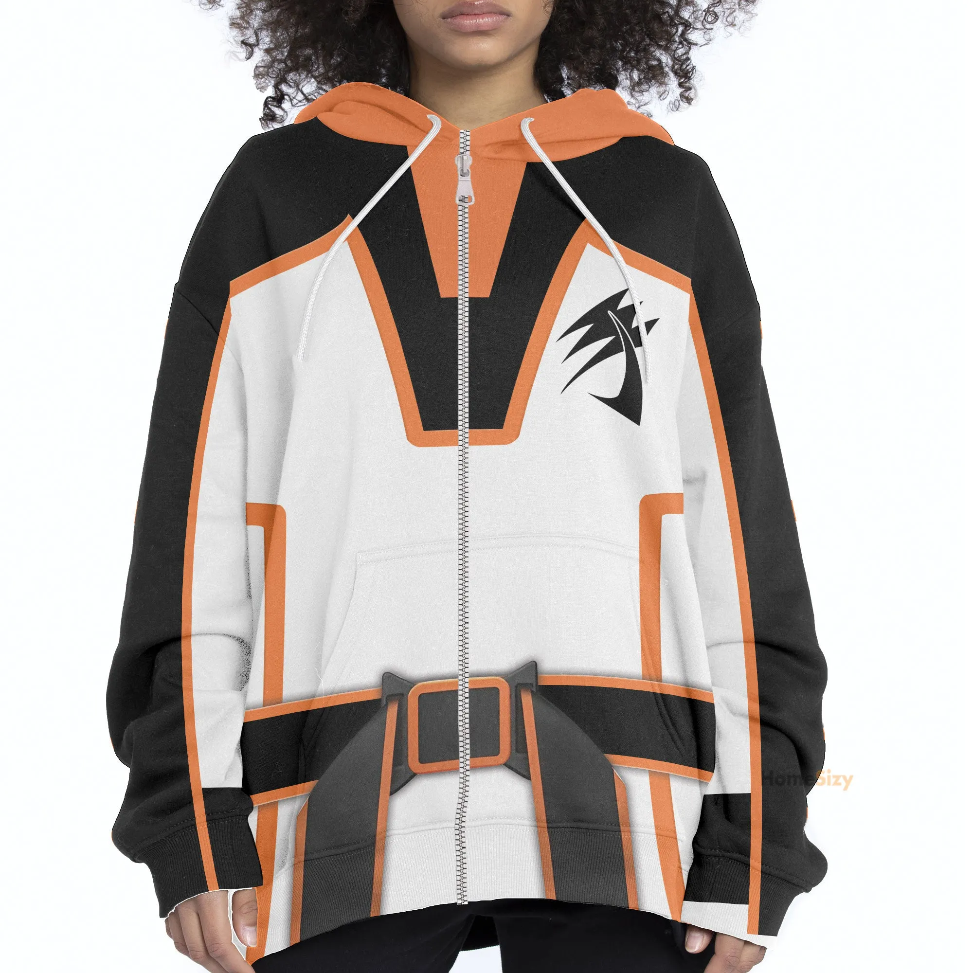 3D Jungle Fury Rhino Power Ranger TZip Hoodies