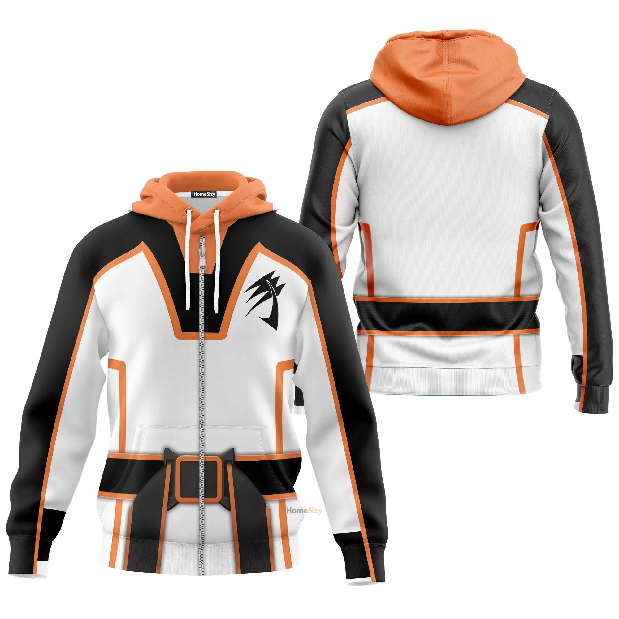 3D Jungle Fury Rhino Power Ranger TZip Hoodies