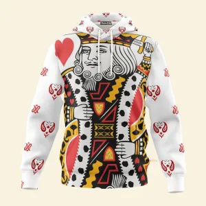 3D Poker King Zip Hoodies Tshirt Sweatshirt Hoodie