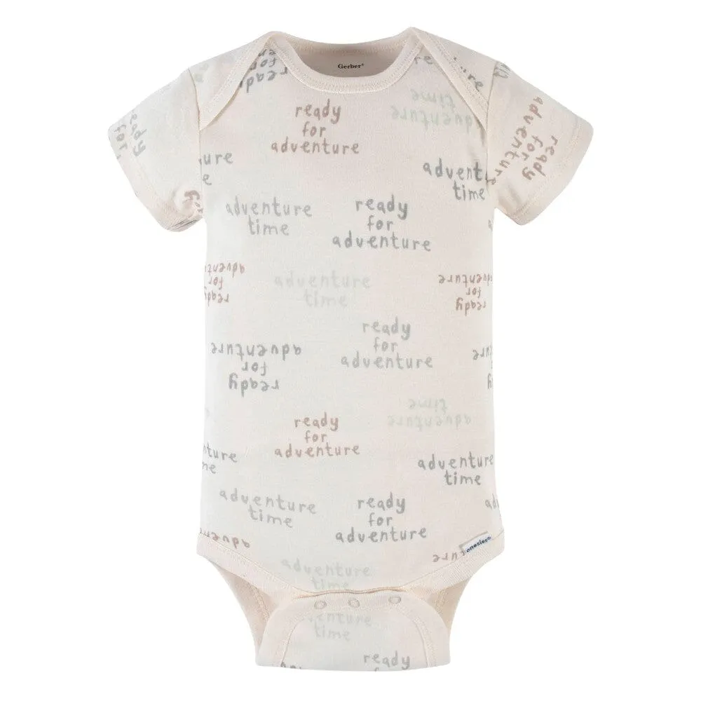 5-Pack Baby Boys Lion Short Sleeve Onesies® Bodysuits