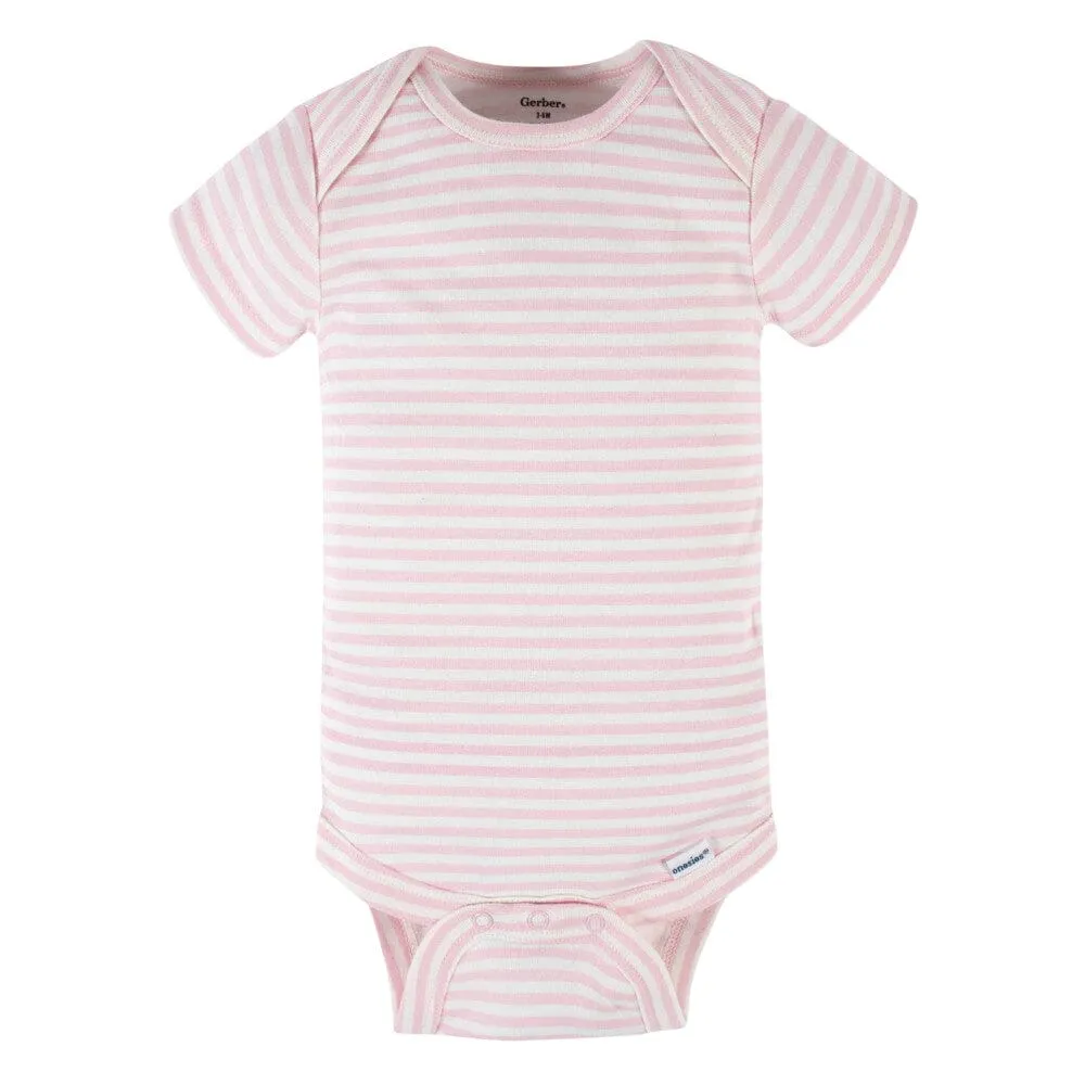5-Pack Baby Girls Princess Short Sleeve Onesies® Bodysuits
