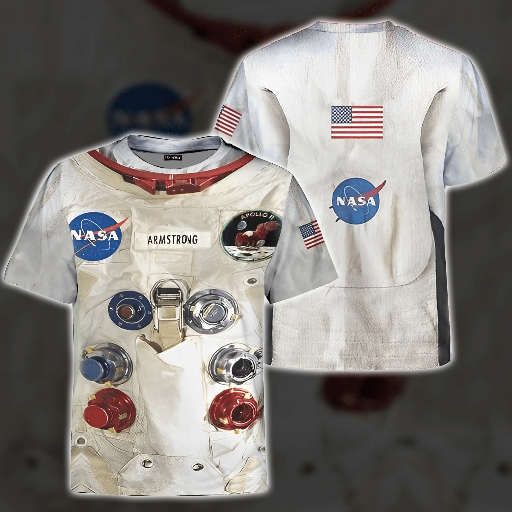[50th Anniversary] 3D Armstrong Spacesuit Tshirt Zipped Hoodies Sweatpants QT211601Hf