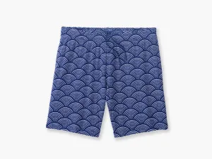 6" Pocket Lounge Short ~ Indigo Sunrise
