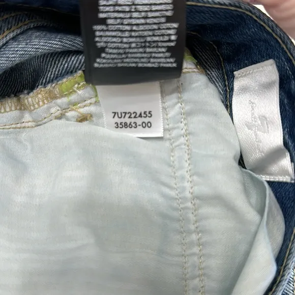 7 FOR ALL MANKIND Easy Ruby Cutoff Shorts Size 27