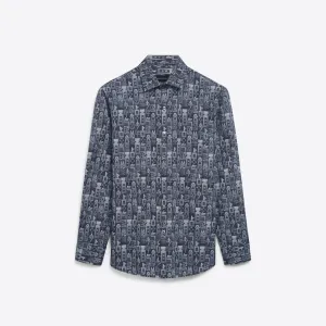 Abstract Liberty  Print Cotton Shirt
