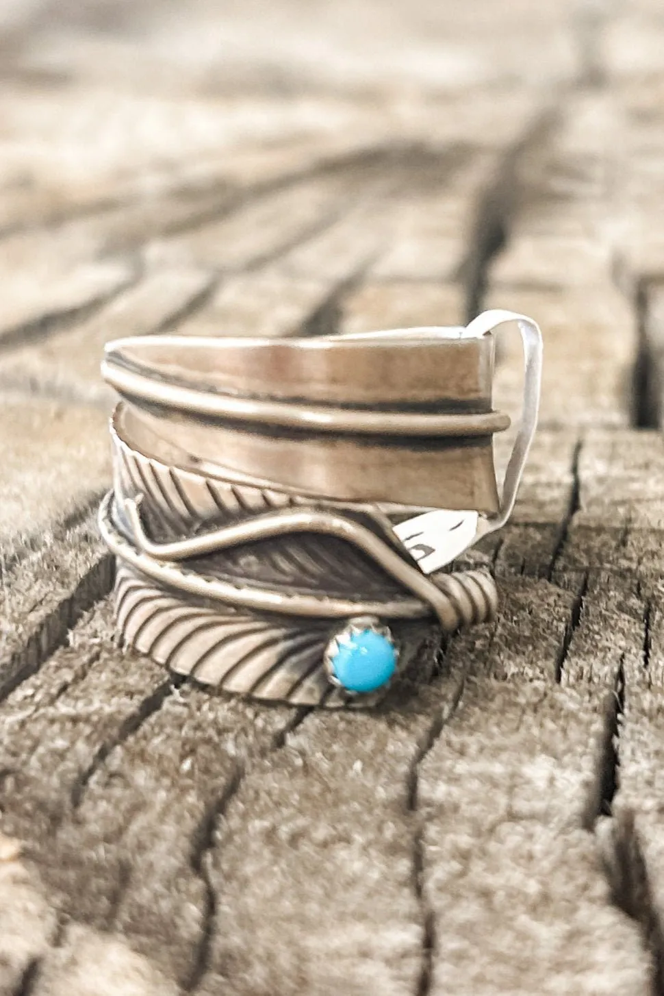 Adjustable Feather Ring