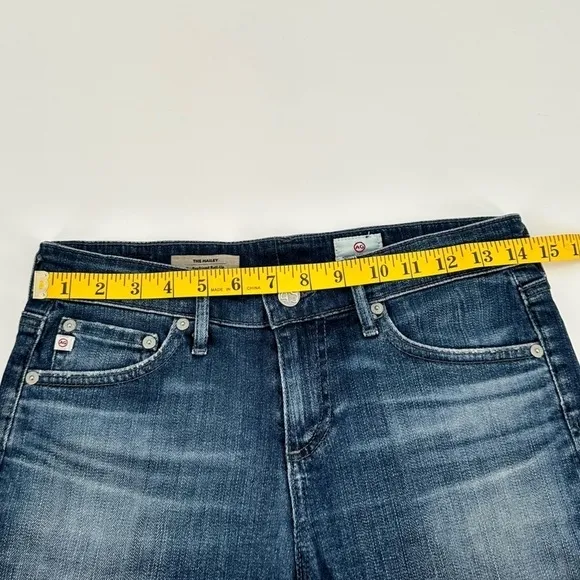 AG Adriano Goldschmied The Hailey Ex-Boyfriend Roll Up Denim Shorts Size 25