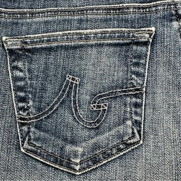 AG Adriano Goldschmied The Hailey Ex-Boyfriend Roll Up Denim Shorts Size 25
