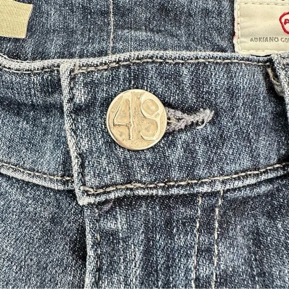 AG Adriano Goldschmied The Hailey Ex-Boyfriend Roll Up Denim Shorts Size 25