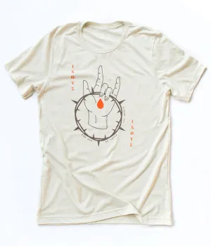 Agape Tee - Heather Cement