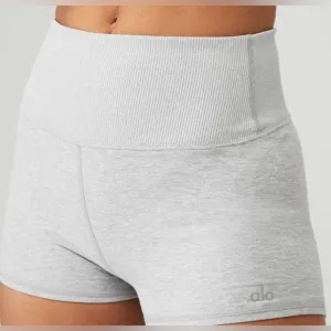 Alo Yoga Alosoft Aura Short Grey Size Small ✨Excellent Condition
