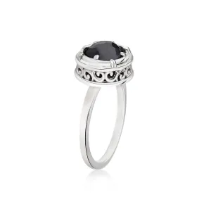 Anatoli Collection Hematite Ring (med)