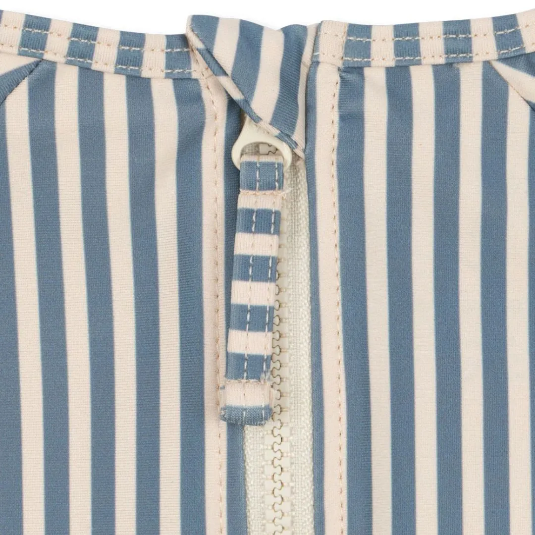 Aster Rash Guard Swim Onesie (Sailor Stripe)
