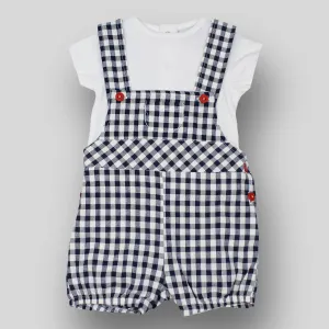 Baby Blue Dungaree / Jam Pants and T Shirt Outfit