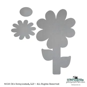 Bare Metal Tall Layered Flower