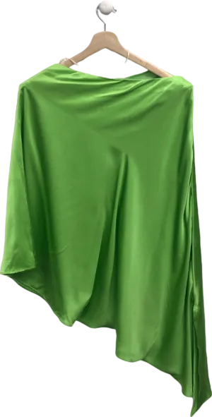 Bernadette Green Silk Cape Top  UK 6