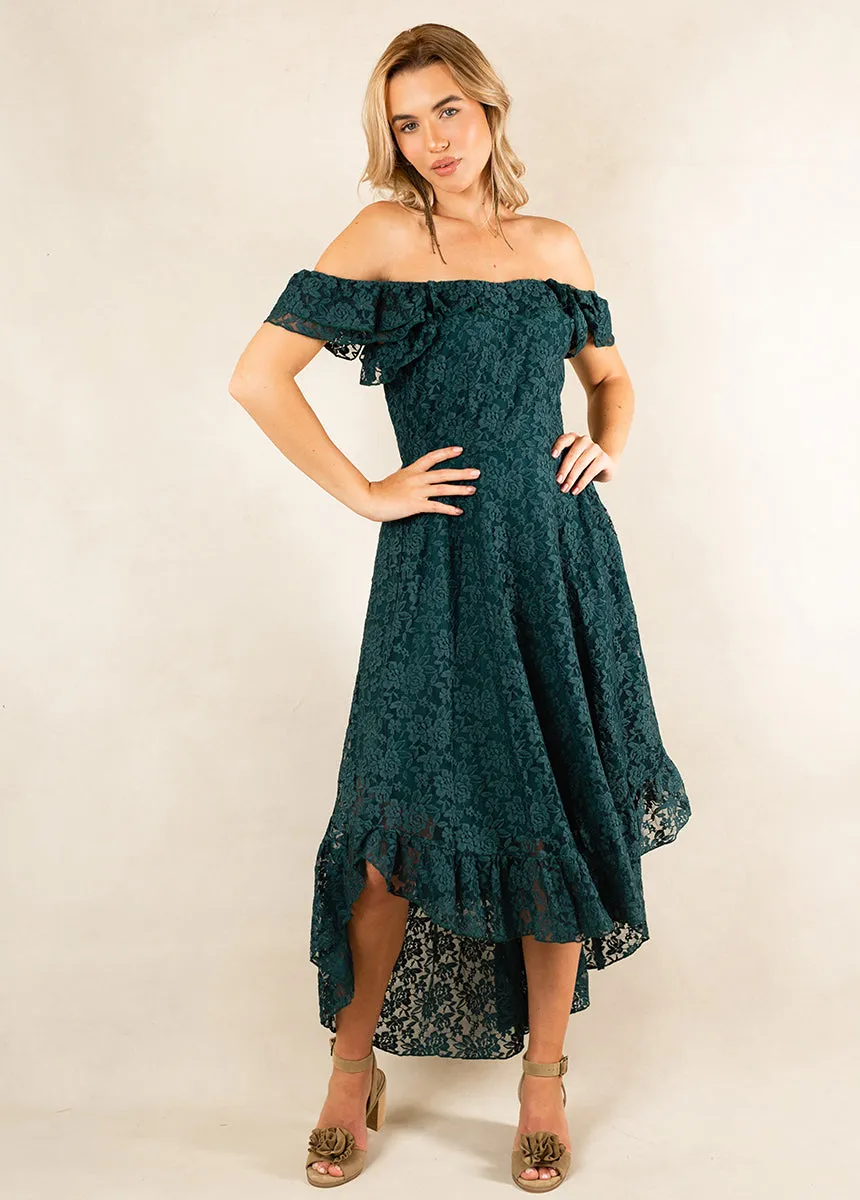 Bette Bridesmaid Dress in Deep Teal