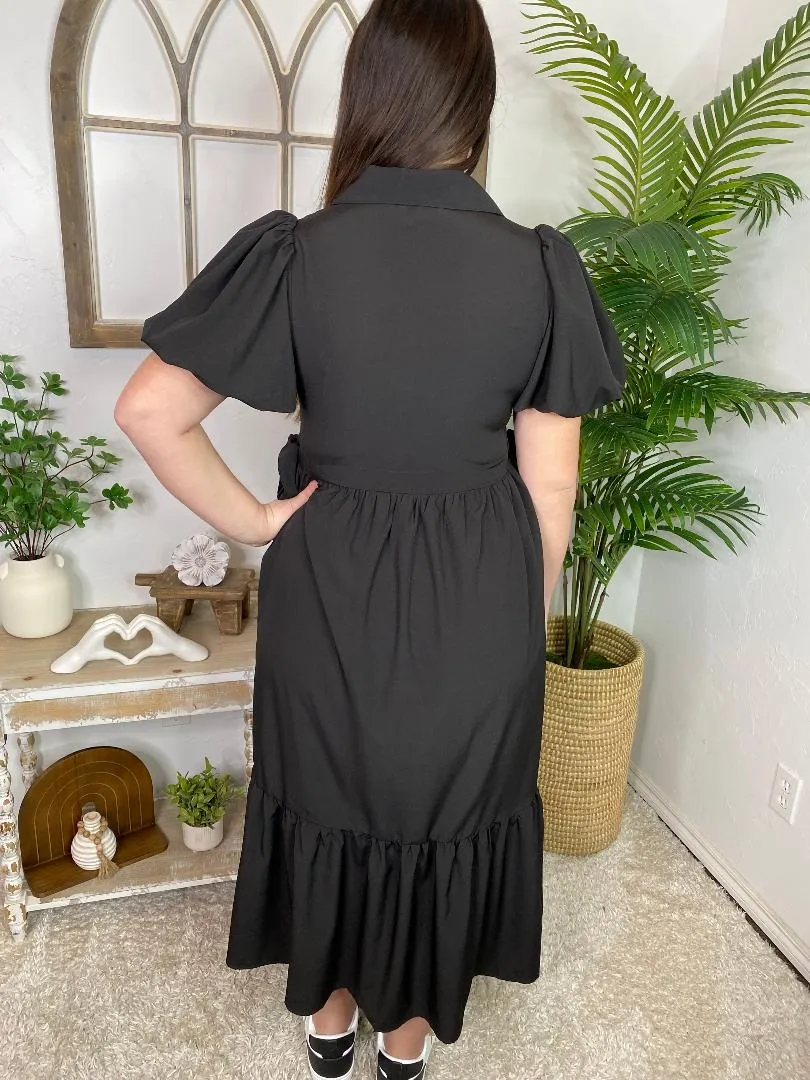 Black Beauty Midi Dress