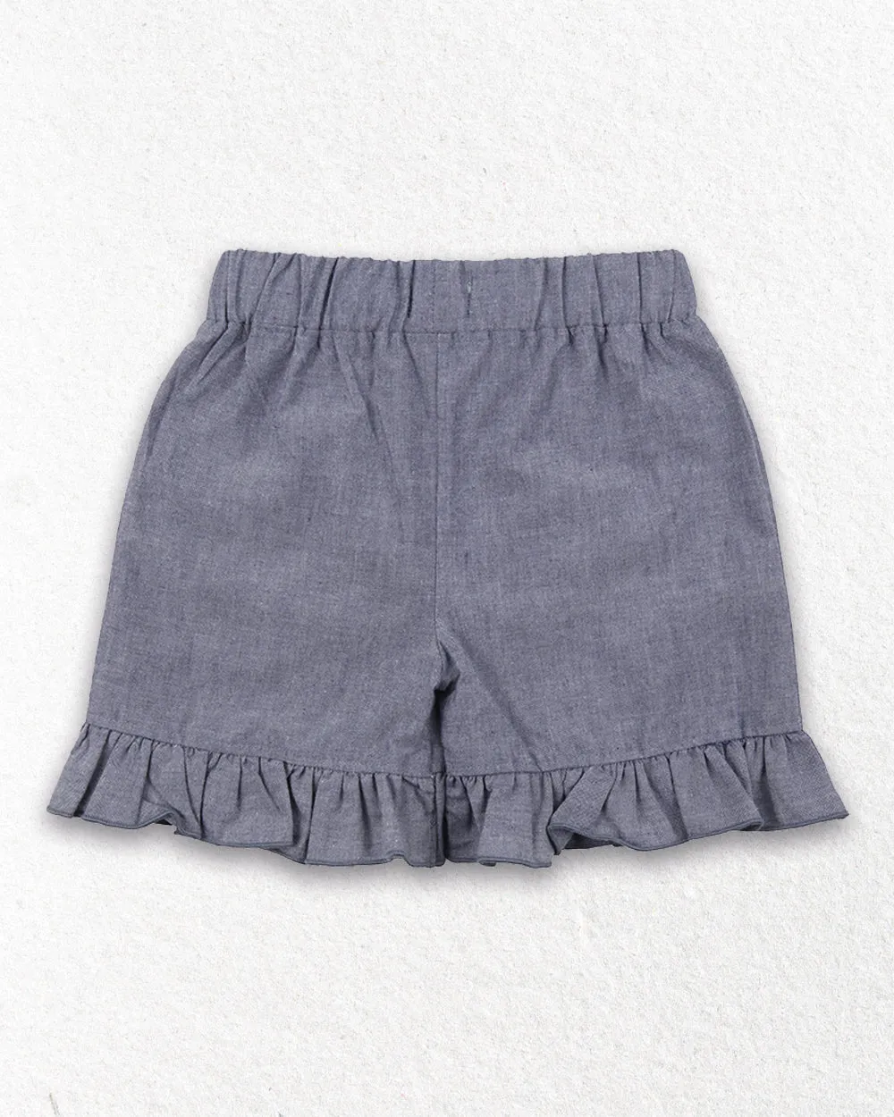 Blue Busy Bee Applique Shorts