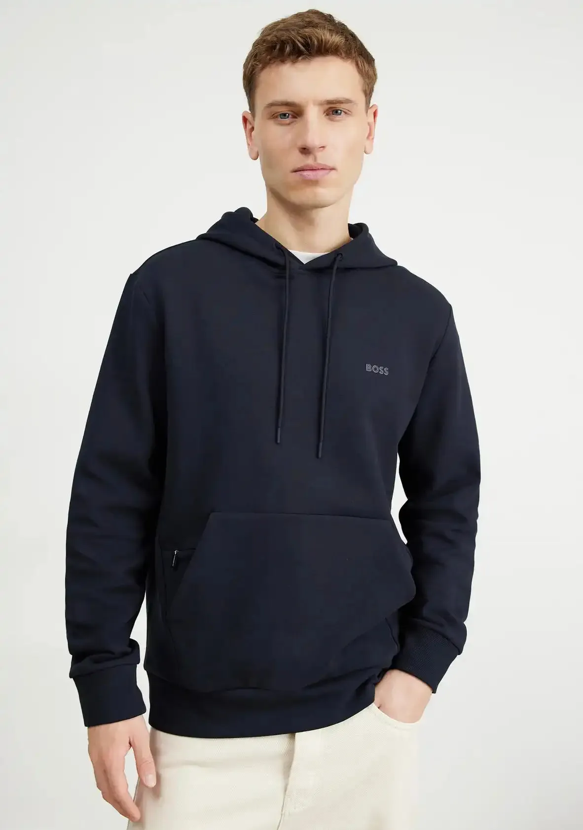 BOSS Men's Soody Hoodie Navy