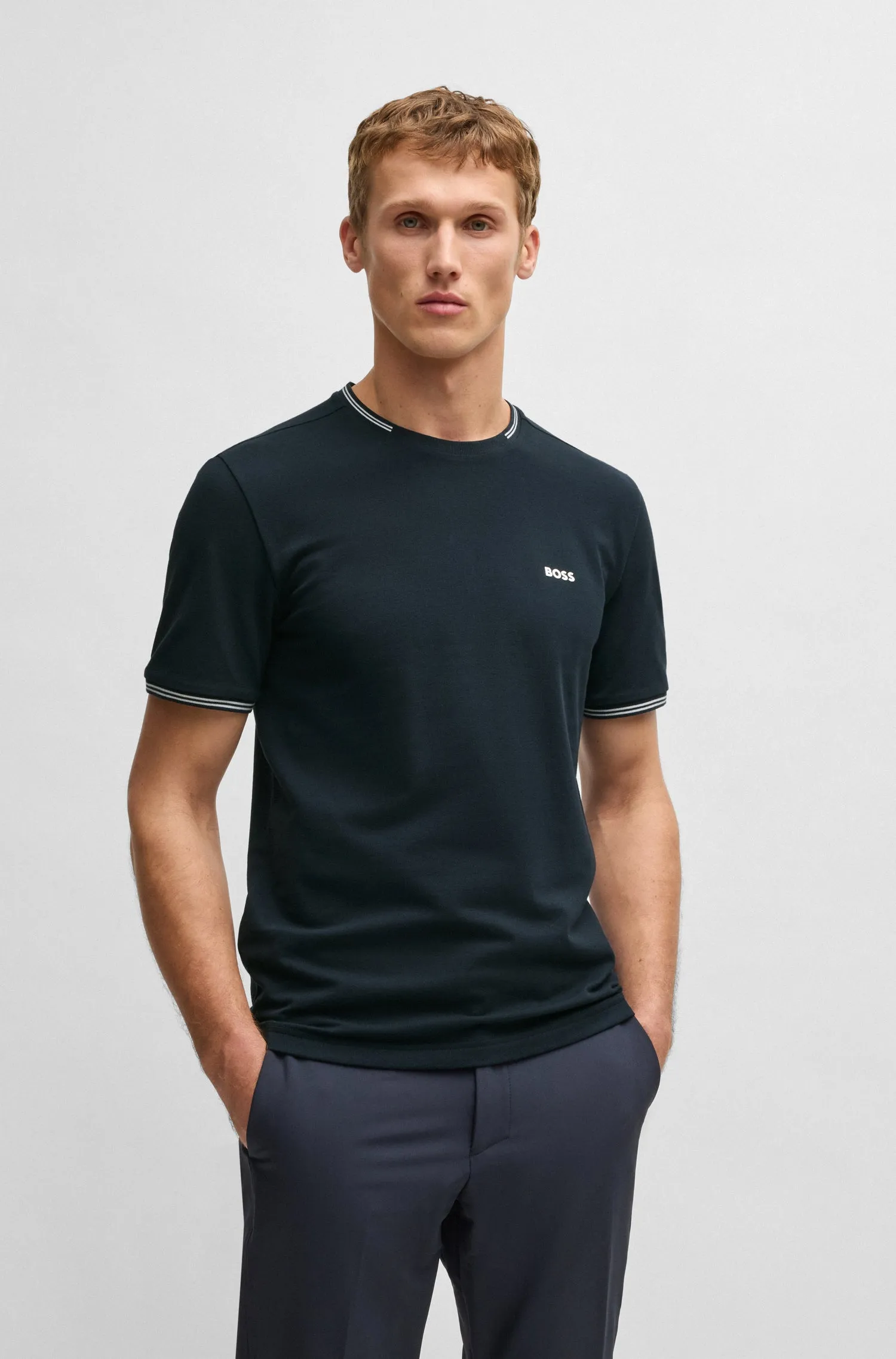 BOSS T-Shirts Regular Fit in Cotton Mix - TAUL 10255848 01-50521245