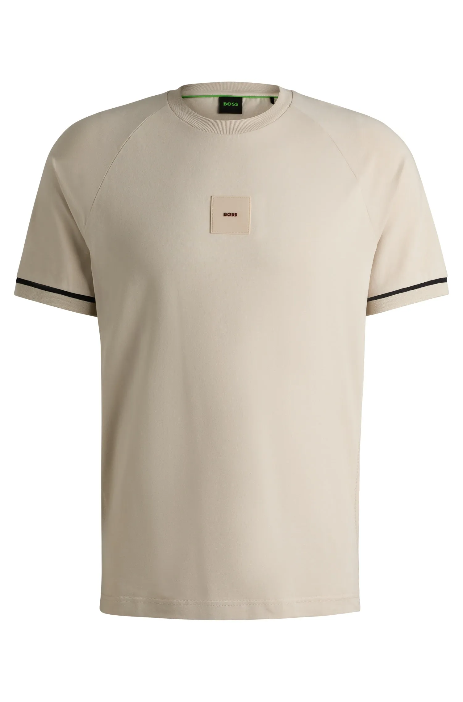 BOSS T-Shirts Regular Fit in Cotton Mix - TEE RIB AC 10270236 01-50537846