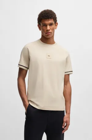 BOSS T-Shirts Regular Fit in Cotton Mix - TEE RIB AC 10270236 01-50537846