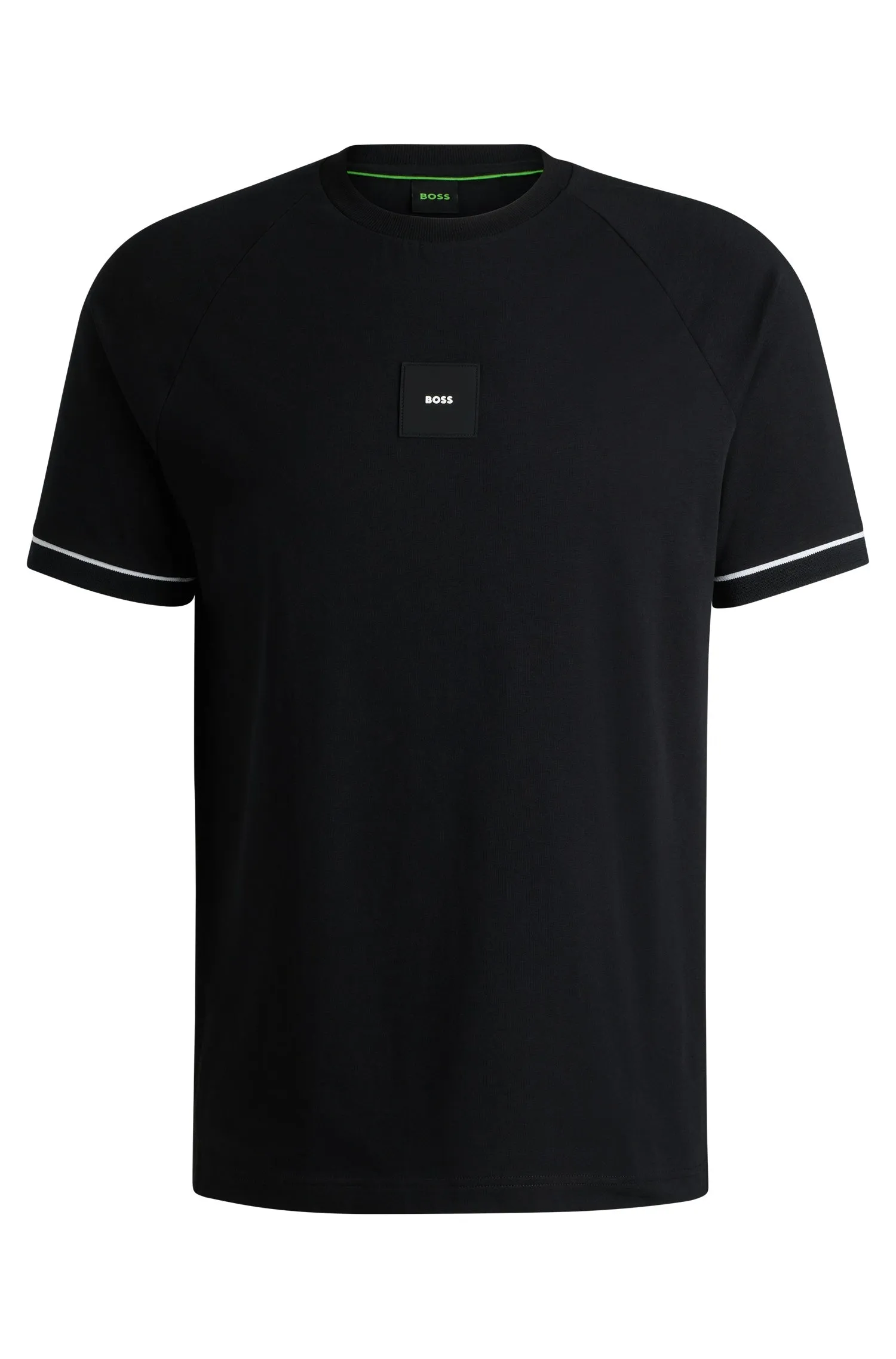 BOSS T-Shirts Regular Fit in Cotton Mix - TEE RIB AC 10270236 01-50537846