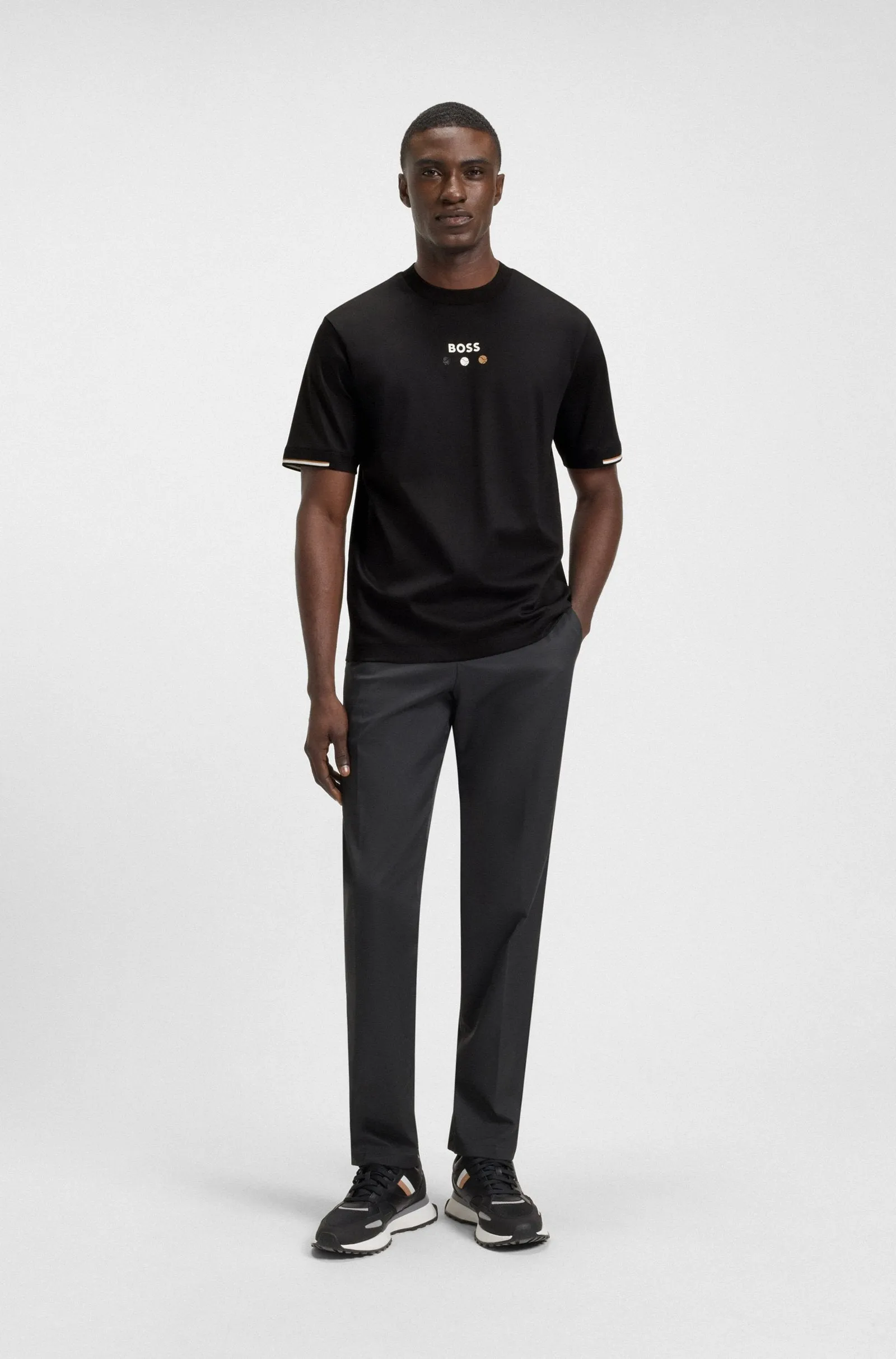 BOSS T-Shirts Regular Fit in Cotton - TEE BOSS OPEN 25 10273299 01-50545292