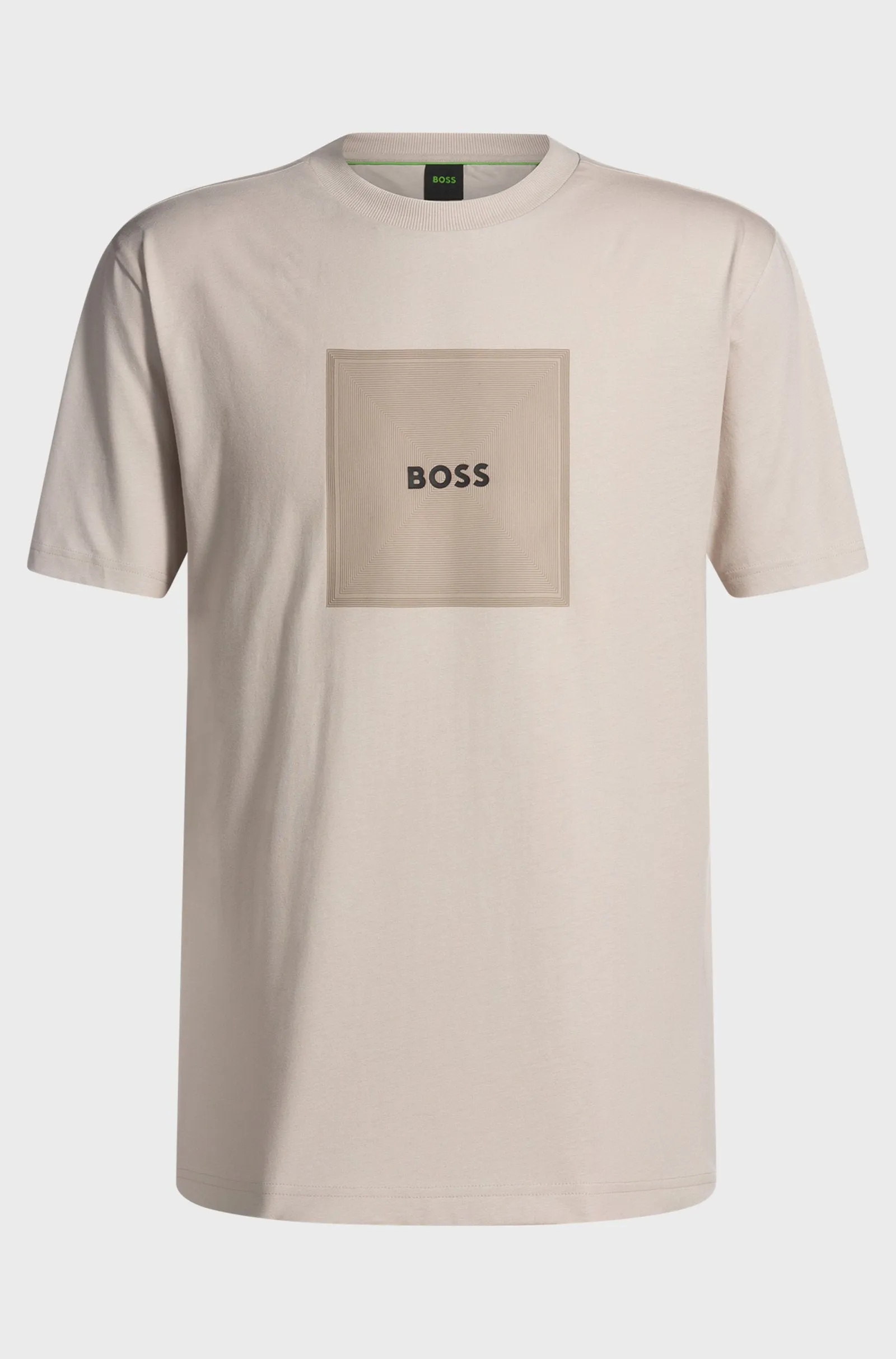 BOSS T-Shirts Regular Fit in Cotton - TEE LOGO RIB 10270342 01-50538096