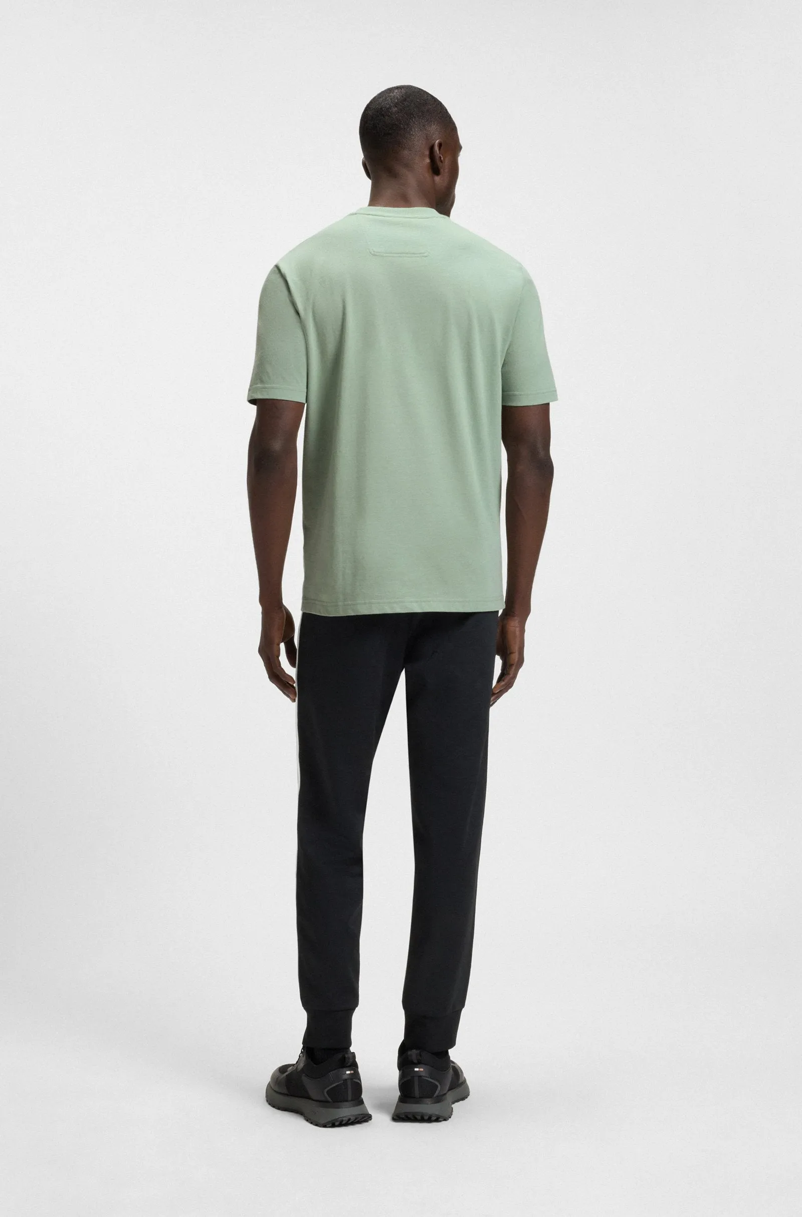 BOSS T-Shirts Regular Fit in Cotton - TEE LOGO RIB 10270342 01-50538096