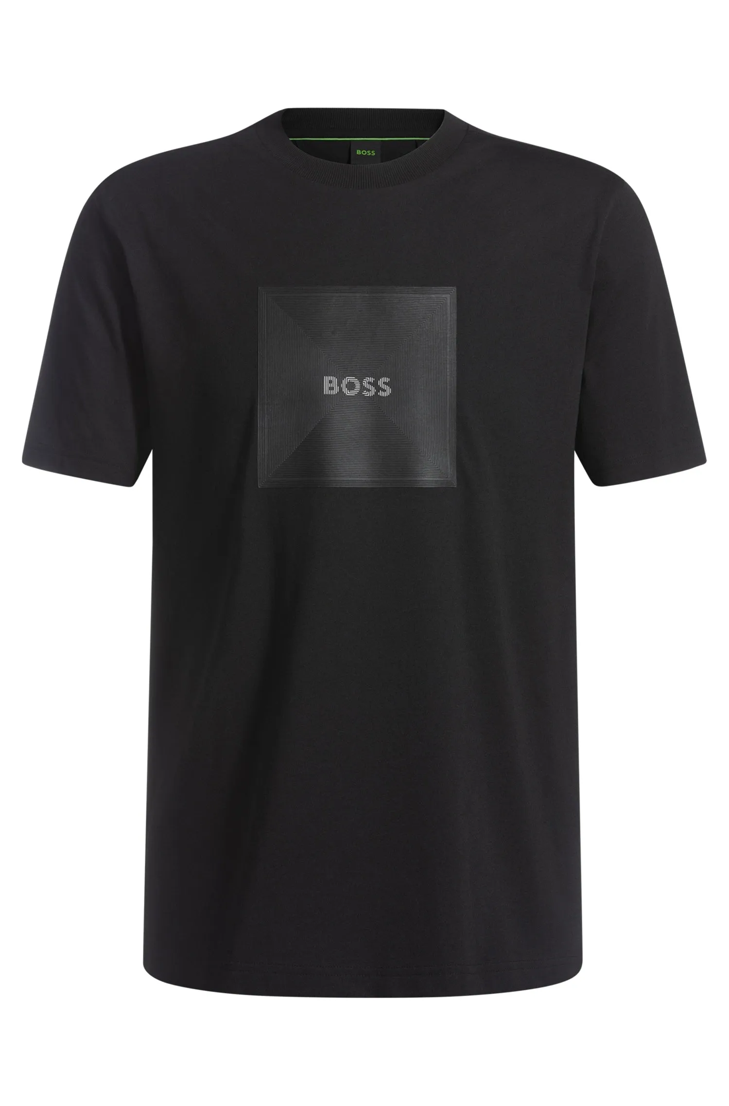 BOSS T-Shirts Regular Fit in Cotton - TEE LOGO RIB 10270342 01-50538096