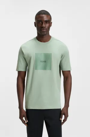 BOSS T-Shirts Regular Fit in Cotton - TEE LOGO RIB 10270342 01-50538096