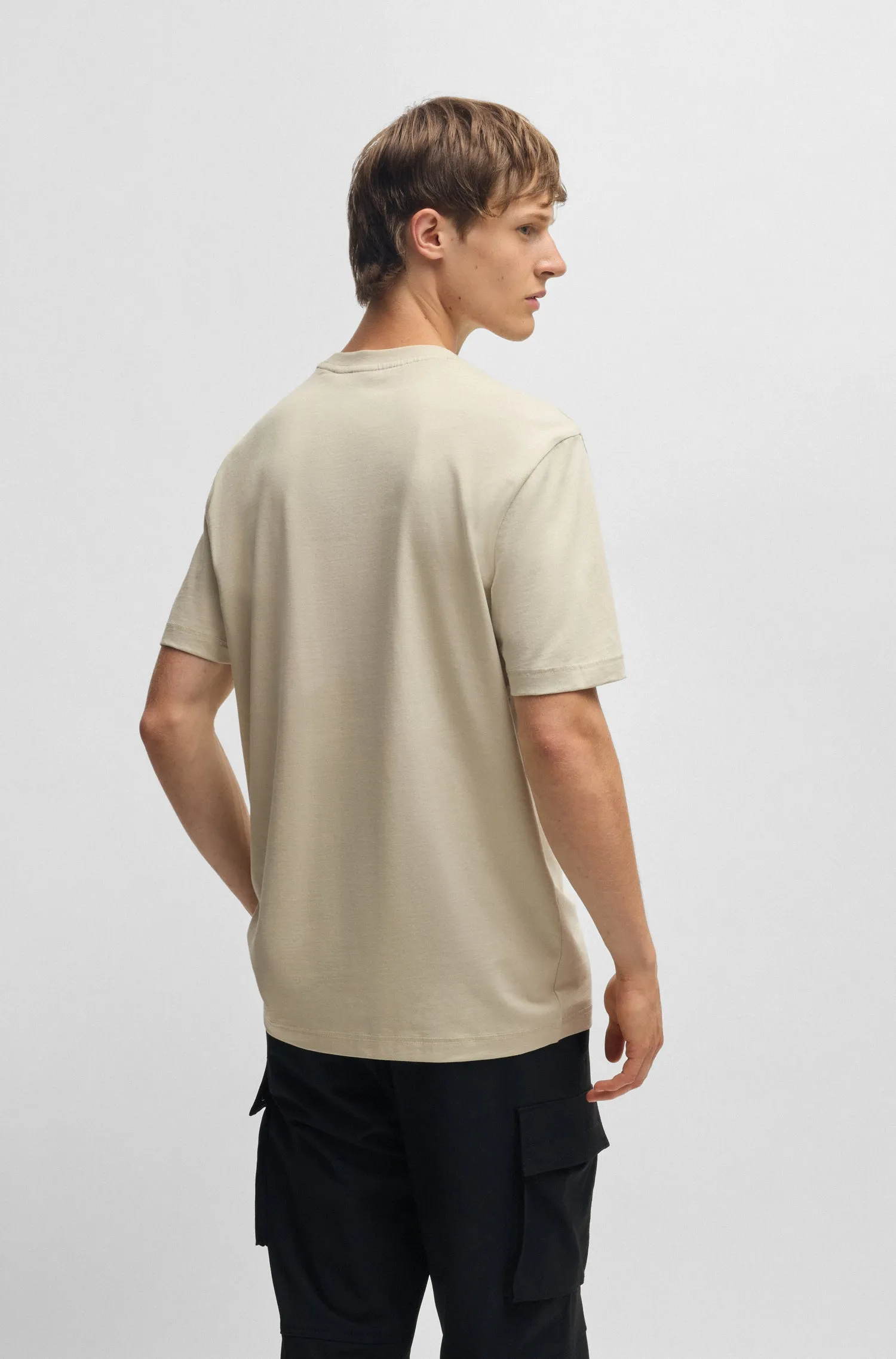 BOSS T-Shirts Regular Fit in Cotton - TE_LOGOTEXTURE 10262528 01-50534923