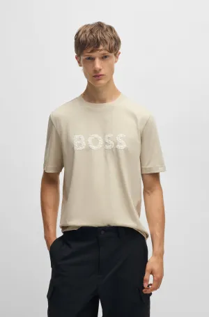 BOSS T-Shirts Regular Fit in Cotton - TE_LOGOTEXTURE 10262528 01-50534923