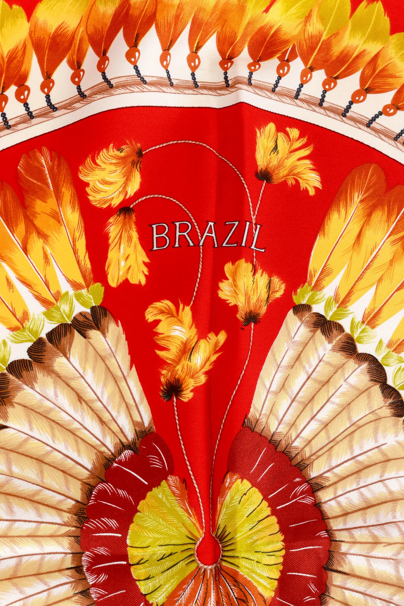 Brazil Feather Print Scarf
