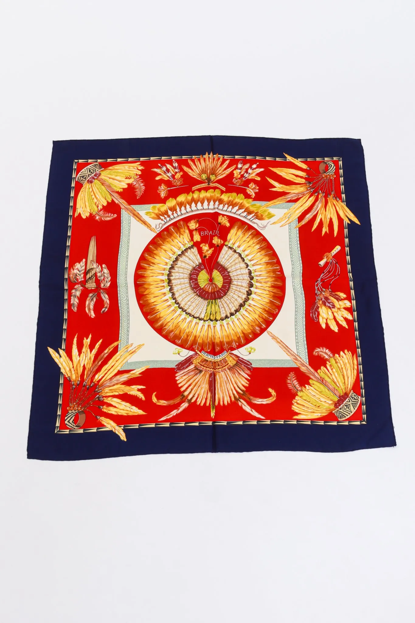 Brazil Feather Print Scarf