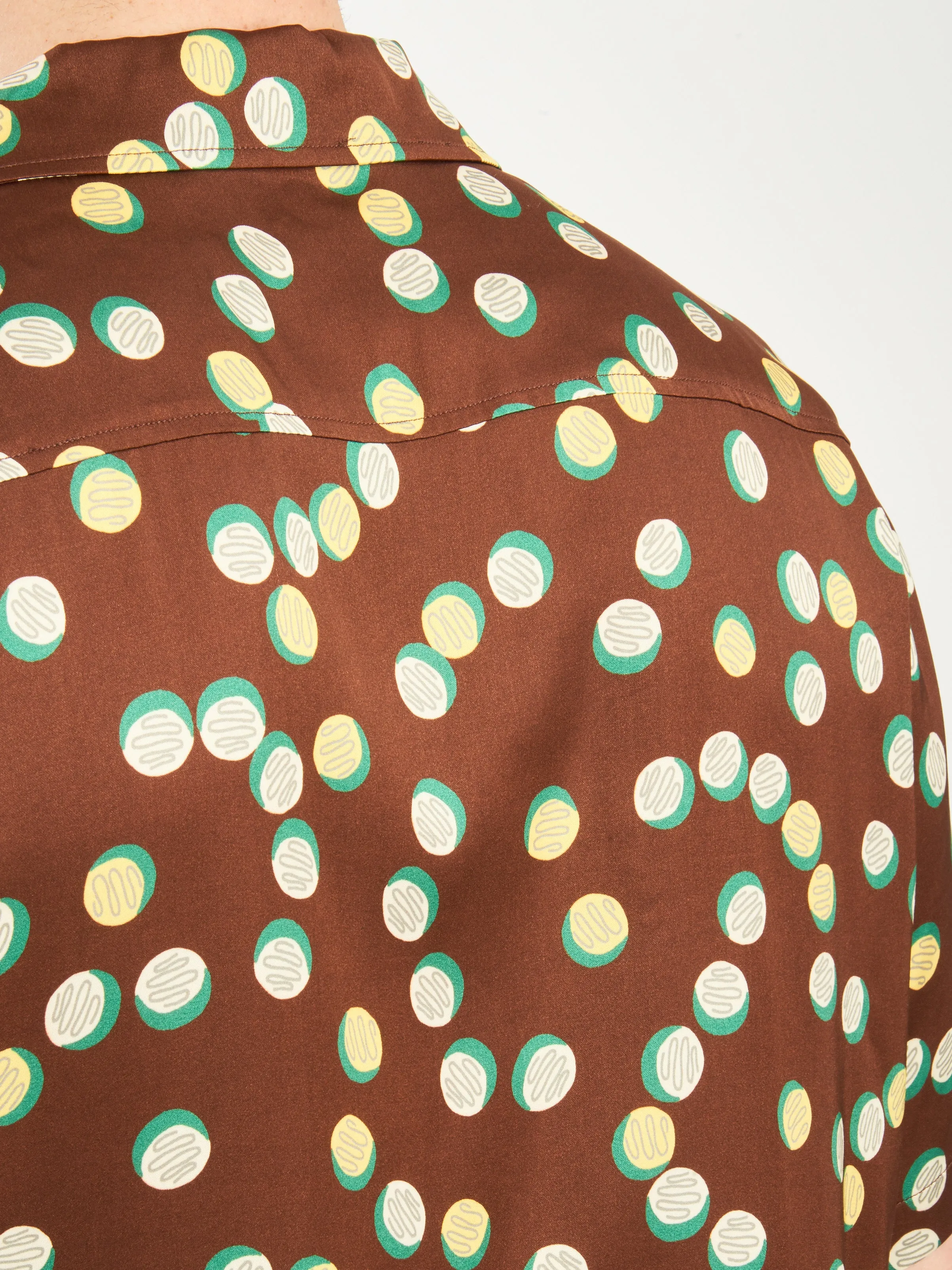 Brown/Multi Bubble Dot S/S Shirt