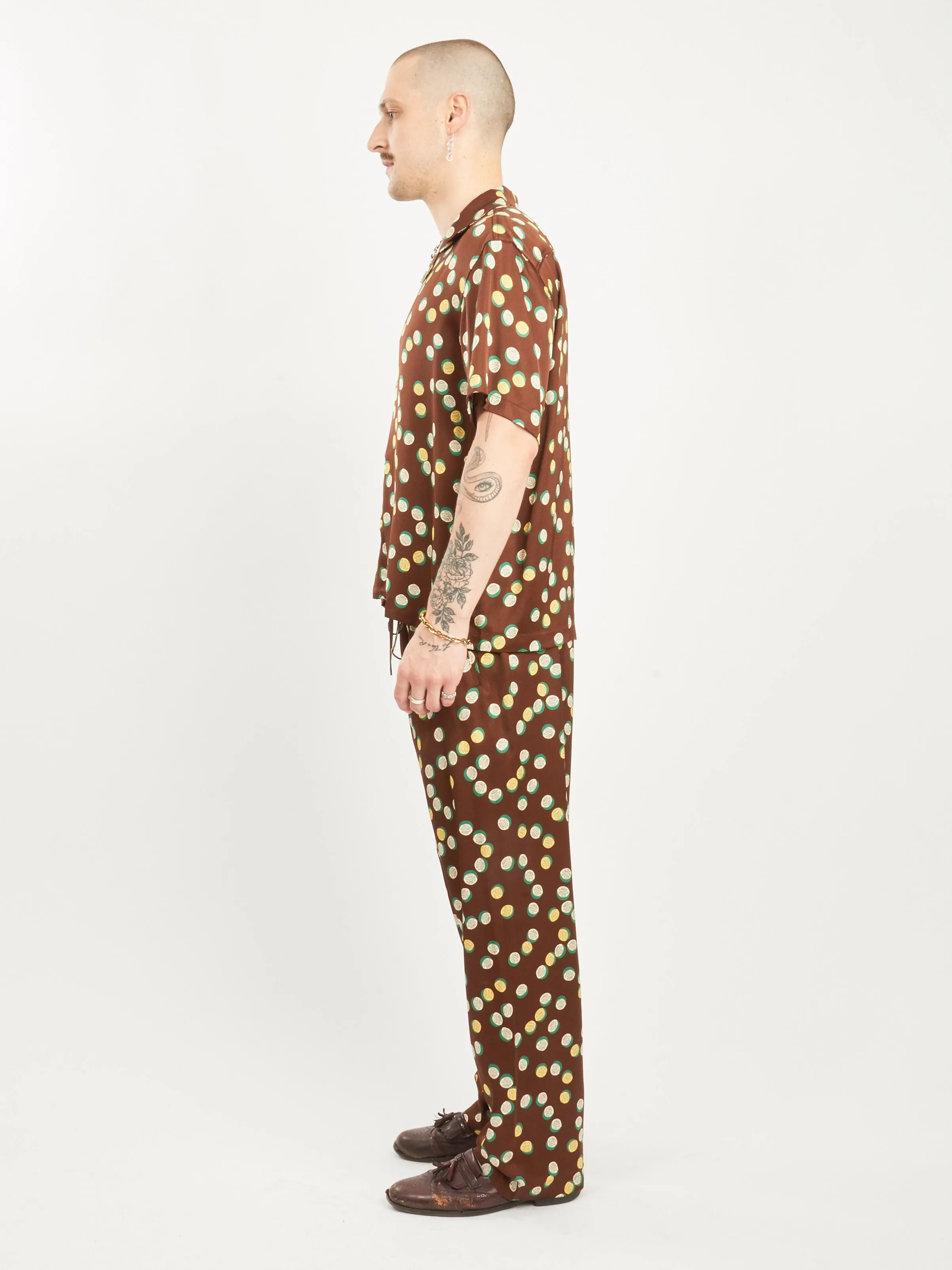 Brown/Multi Bubble Dot S/S Shirt