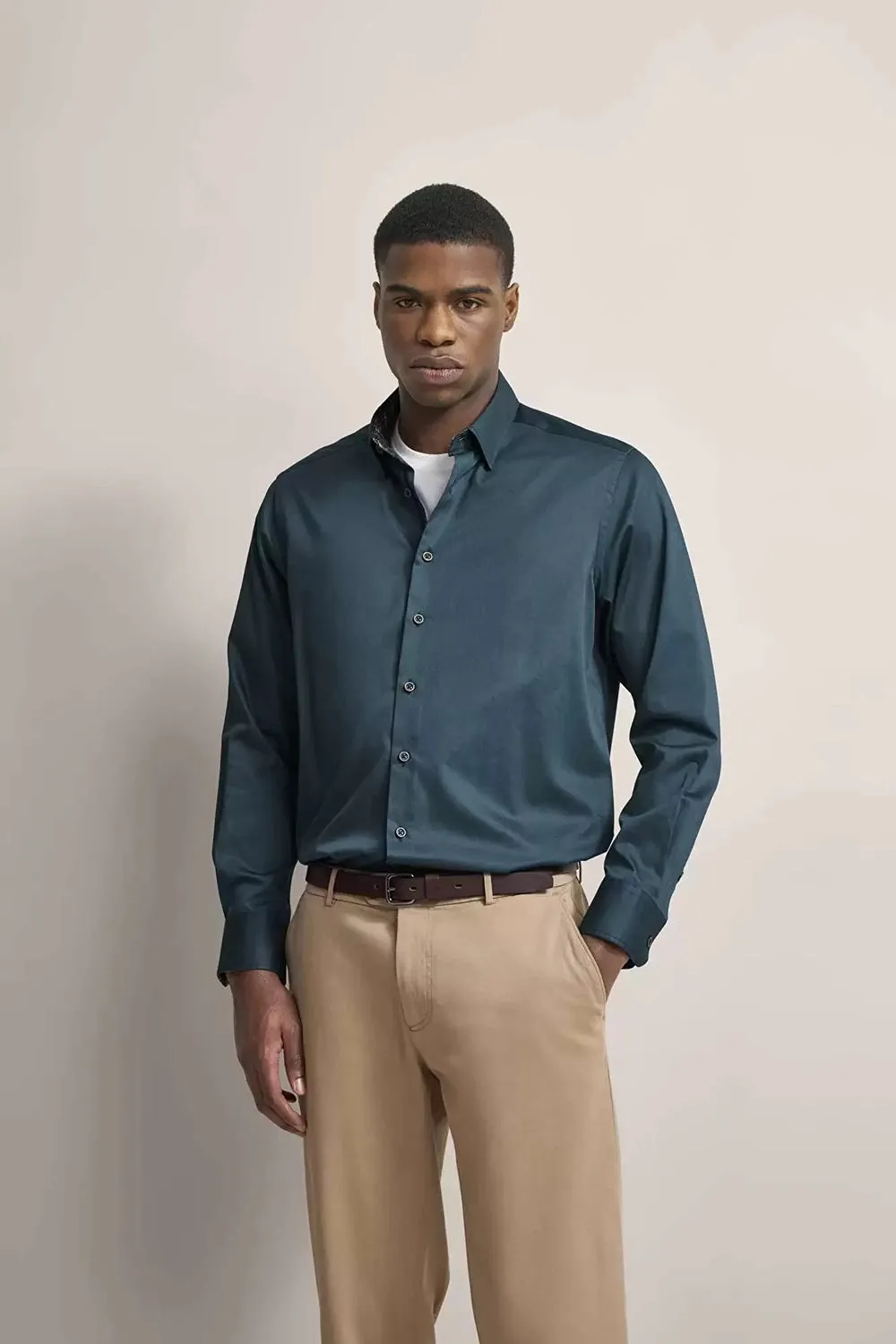 BUGATTI COTTON L/S SHIRT 68504B