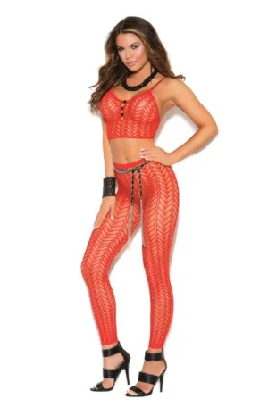 Cami Top and Leggings Red