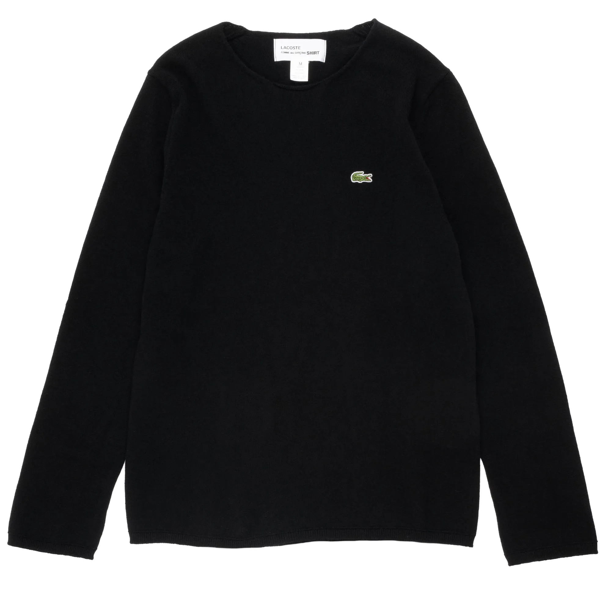 CDG SHIRT Lacoste Wool Sweater FL-N004-W23 Black
