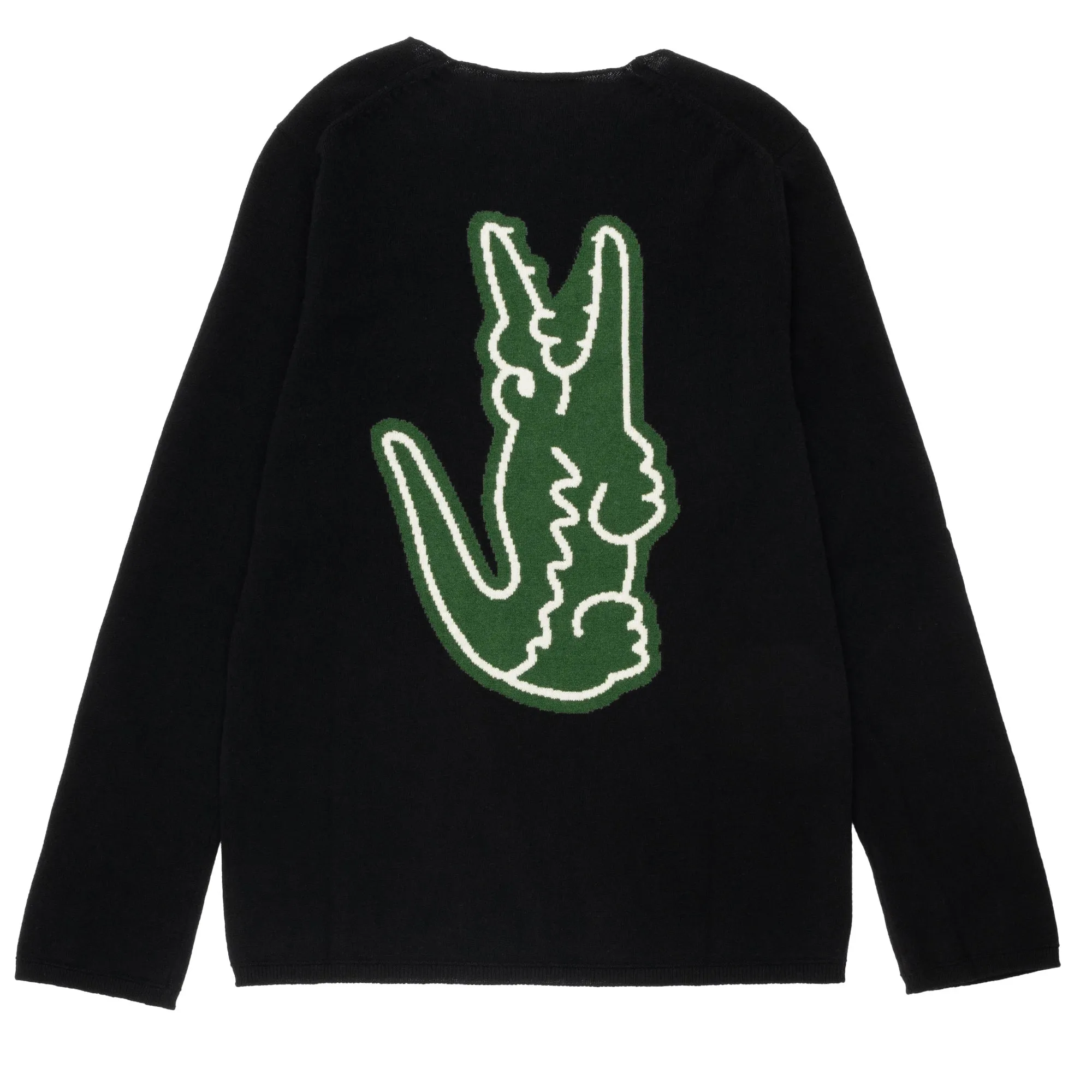 CDG SHIRT Lacoste Wool Sweater FL-N004-W23 Black