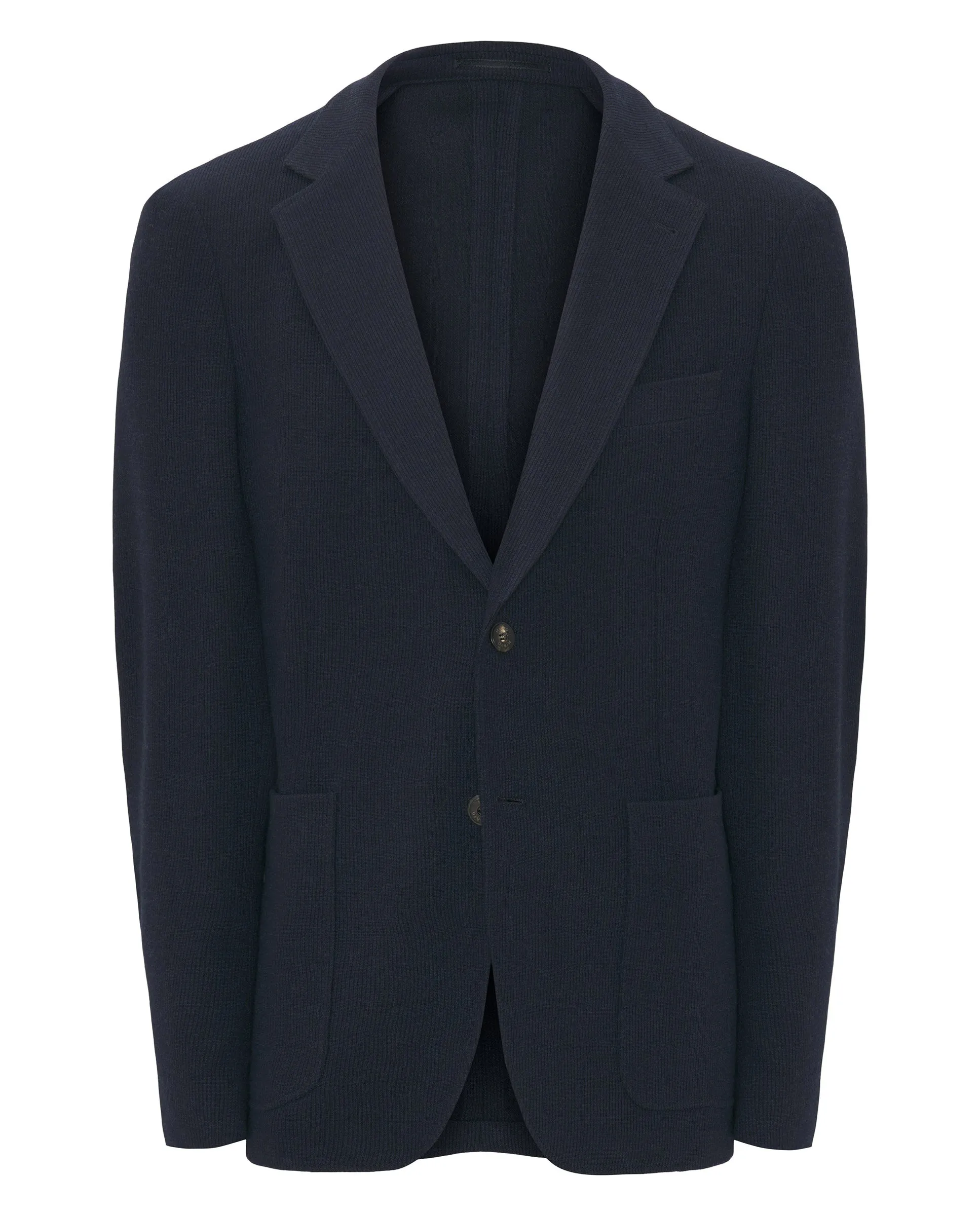 Chaqueta de punto azul marino