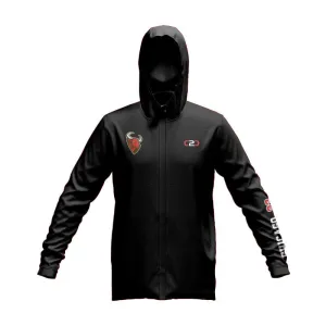 Chicago Glide SlimFit HP Tech Zip Hoodie (Black / Red)