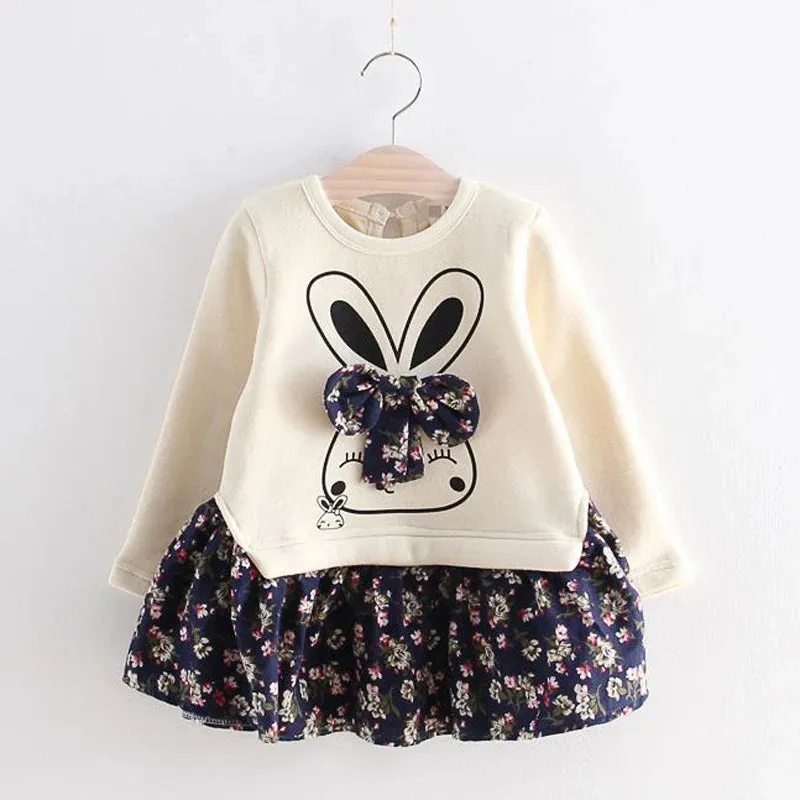 Children's Dress Girls Animal Style Girls Dresses Flower Party Princess Dress Baby Girls Clothing