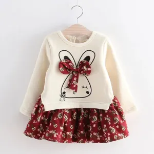 Children's Dress Girls Animal Style Girls Dresses Flower Party Princess Dress Baby Girls Clothing