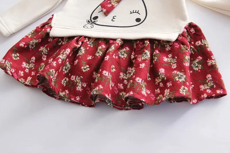 Children's Dress Girls Animal Style Girls Dresses Flower Party Princess Dress Baby Girls Clothing