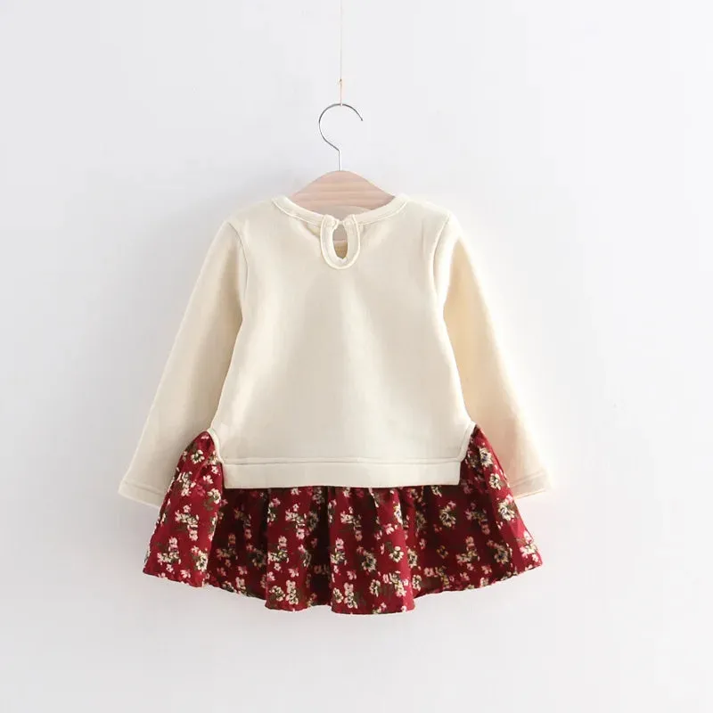 Children's Dress Girls Animal Style Girls Dresses Flower Party Princess Dress Baby Girls Clothing